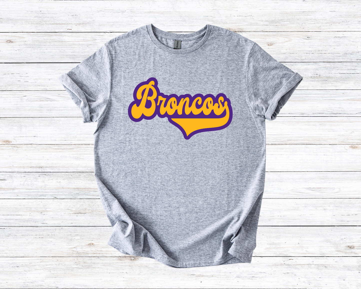 Broncos School Retro Mascot - DIGITAL DOWNLOAD