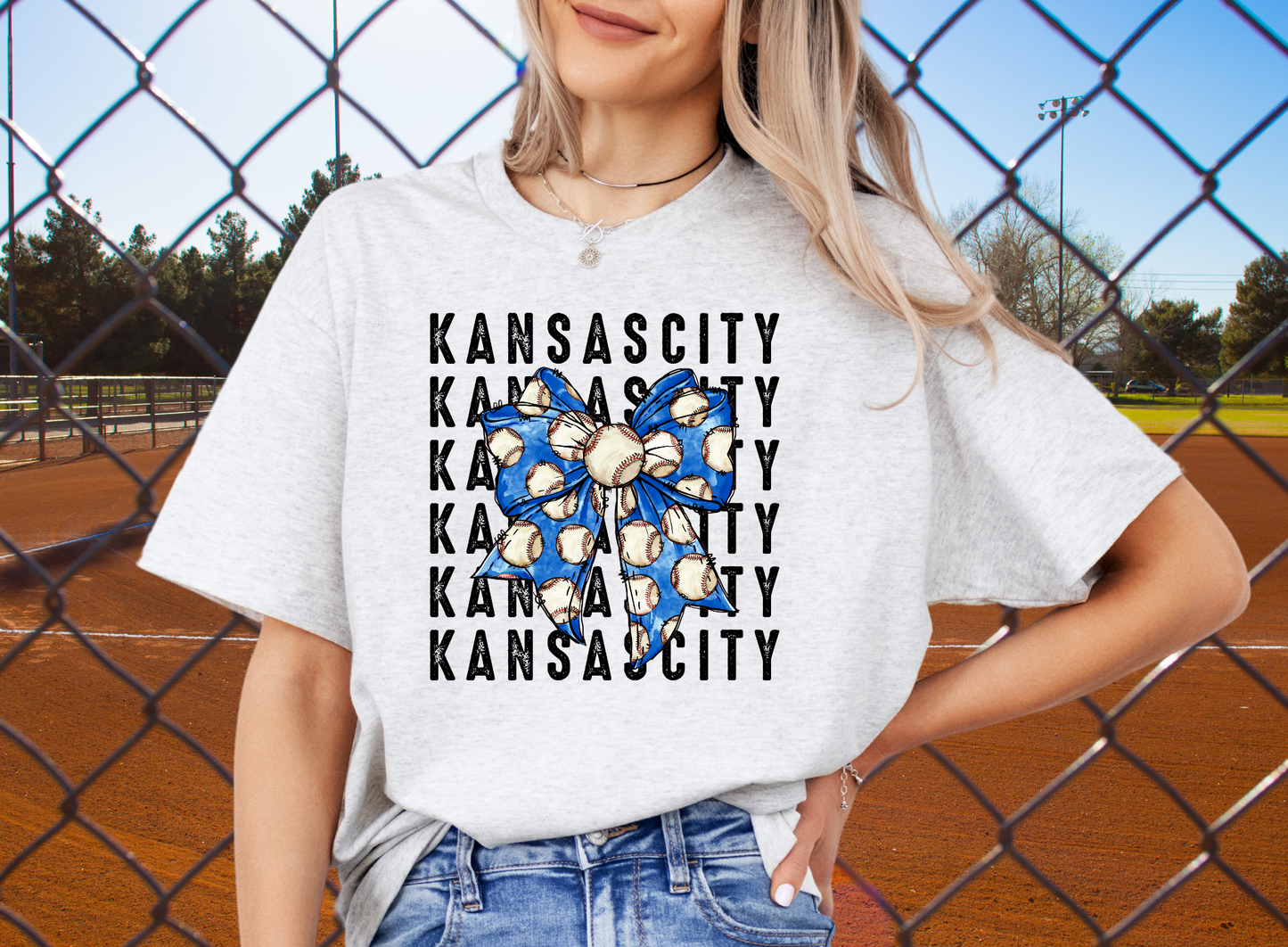 Kansas City Baseball Bow Coquette - DIGITAL DOWNLOAD