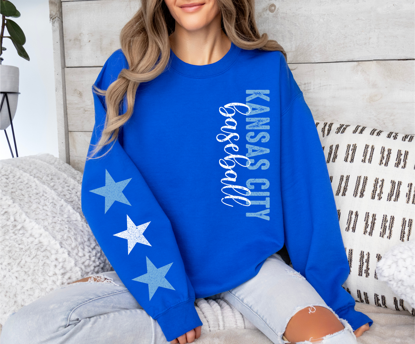 Kansas City Baseball with Stars - DIGITAL DOWNLOAD