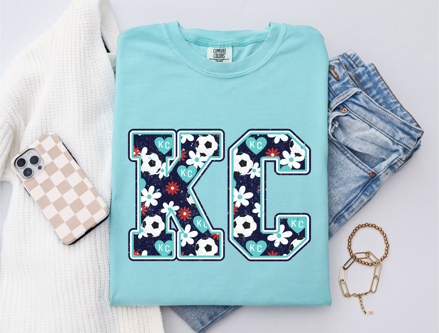 KC Soccer Floral - DIGITAL DOWNLOAD