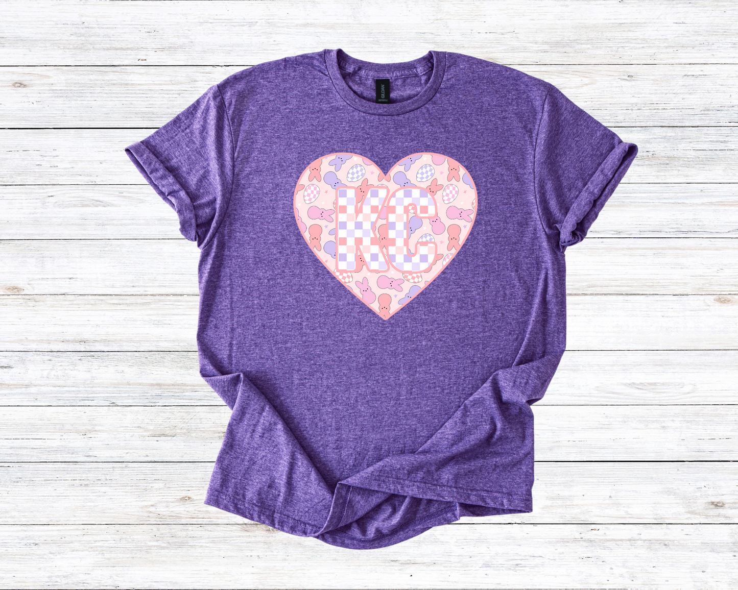 KC Kansas City Easter Hearts 2 Colors - DIGITAL DOWNLOAD