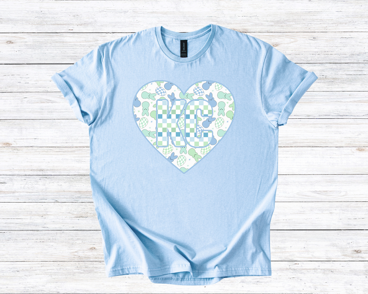 KC Kansas City Easter Hearts 2 Colors - DIGITAL DOWNLOAD
