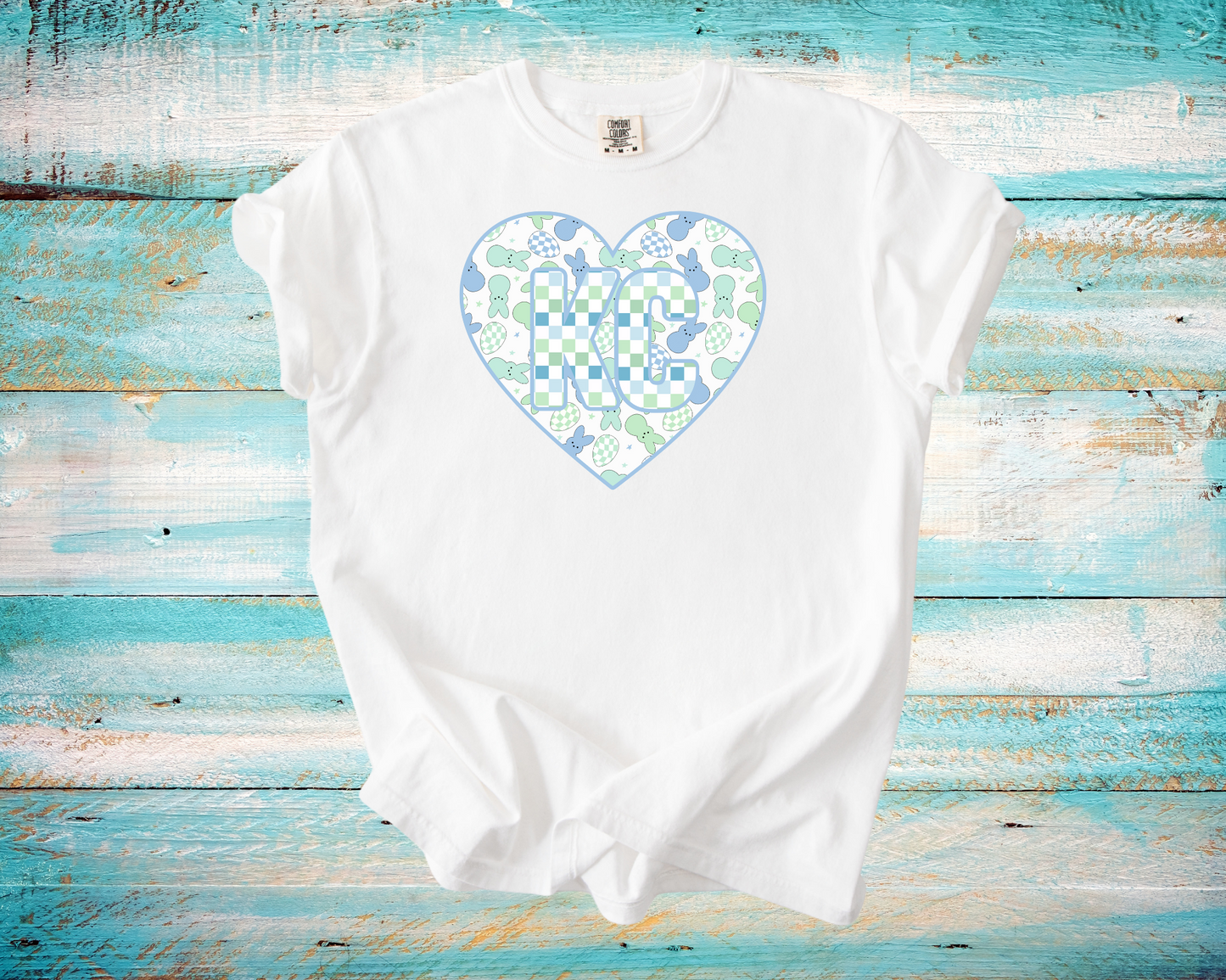 KC Kansas City Easter Hearts 2 Colors - DIGITAL DOWNLOAD