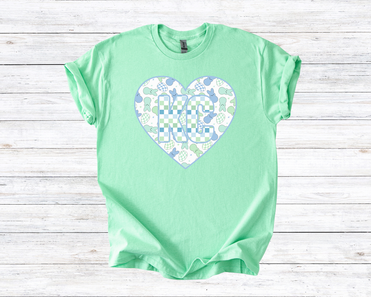 KC Kansas City Easter Hearts 2 Colors - DIGITAL DOWNLOAD