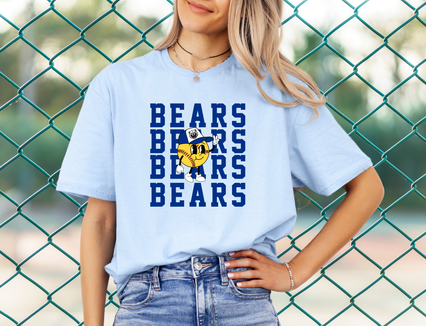 DTF - BEARS SOFTBALL REPEAT - BLUE