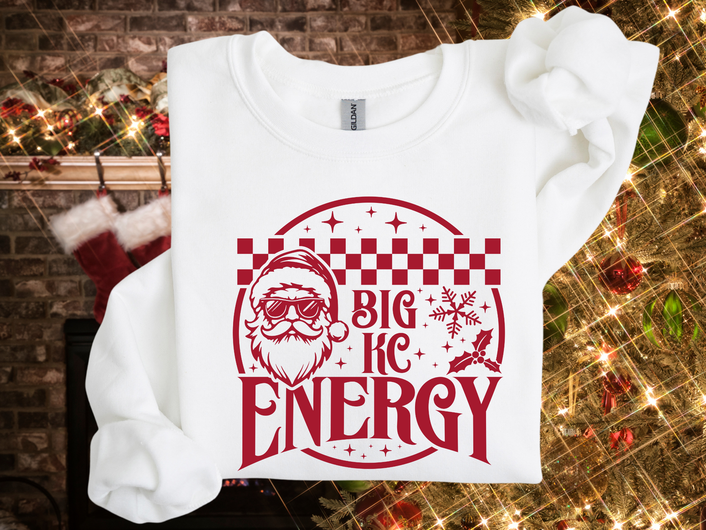 DTF - BIG KC ENERGY CHRISTMAS RED