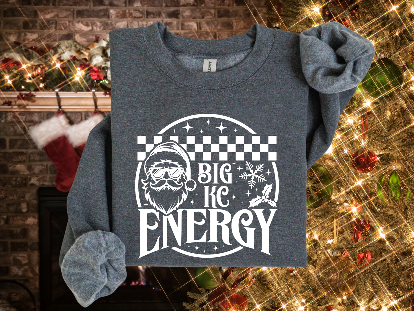 DTF - BIG KC ENERGY CHRISTMAS WHITE