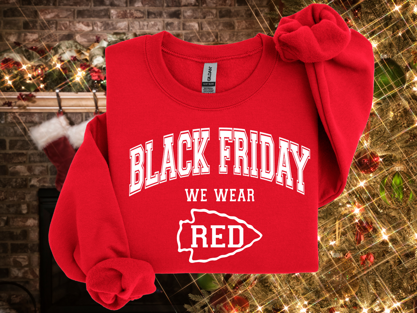 DTF - BLACK FRIDAY WE WEAR RED KC - WHITE