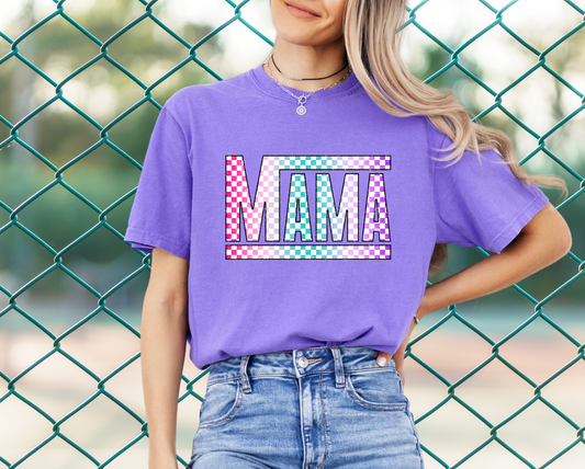 DTF - MAMA RETRO PASTEL RAINBOW