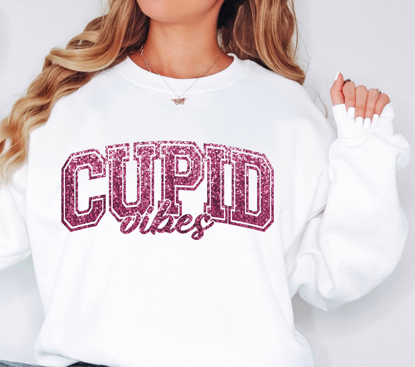 DTF - CUPID VIBES FAUX SEQUINS