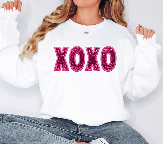 DTF PREMADE GANG SHEET - XOXO FAUX SEQUINS