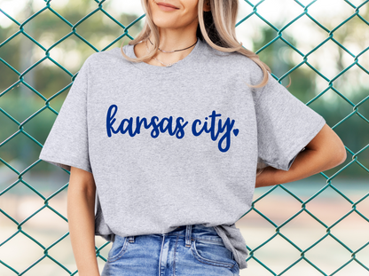 DTF PREMADE GANG SHEET - KANSAS CITY SIGNATURE BLUE