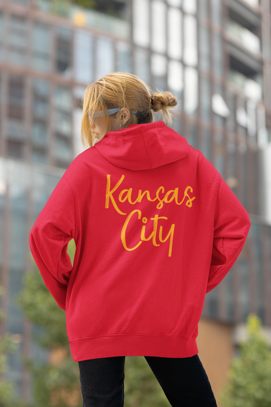 DTF PREMADE GANG SHEET - KANSAS CITY BRUSHSTROKE with POCKET/SLEEVE - GOLDEN