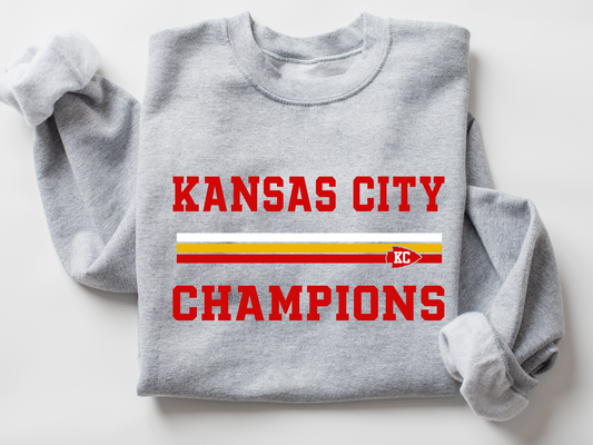 DTF - KANSAS CITY CHAMPIONS VINTAGE with STRIPES