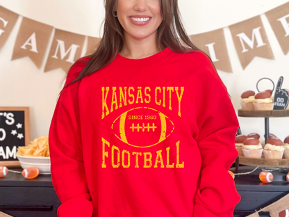 KANSAS CITY FOOTBALL 1960 DISTRESSED - 4 PNG FILES - INSTANT DOWNLOAD