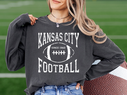 KANSAS CITY FOOTBALL 1960 DISTRESSED - 4 PNG FILES - INSTANT DOWNLOAD