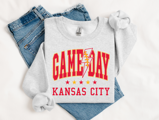 Game Day Kansas City Football Lightning Bolt - DIGITAL DOWNLOAD