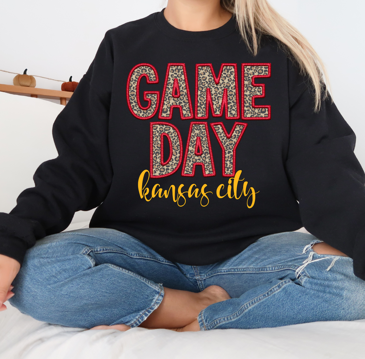 DTF PREMADE GANG SHEET - KANSAS CITY GAME DAY FAUX EMBROIDERY