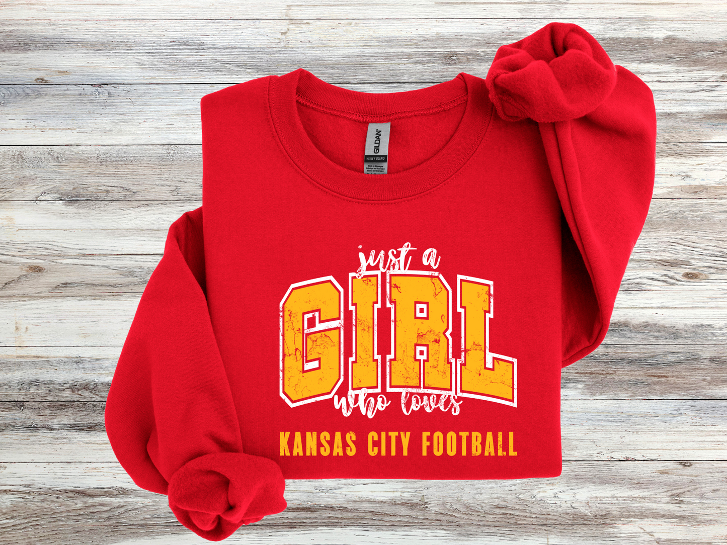 JUST A GIRL WHO LOVES KANSAS CITY FOOTBALL - PNG FILE - INSTANT DOWNLOAD