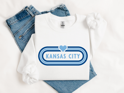 Kansas City Baseball Heart Sign 2 Color Options - DIGITAL DOWNLOAD