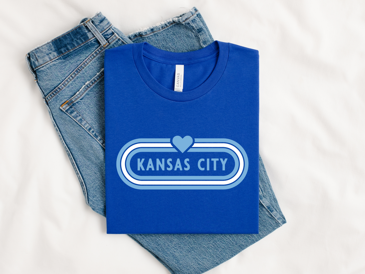 Kansas City Baseball Heart Sign 2 Color Options - DIGITAL DOWNLOAD