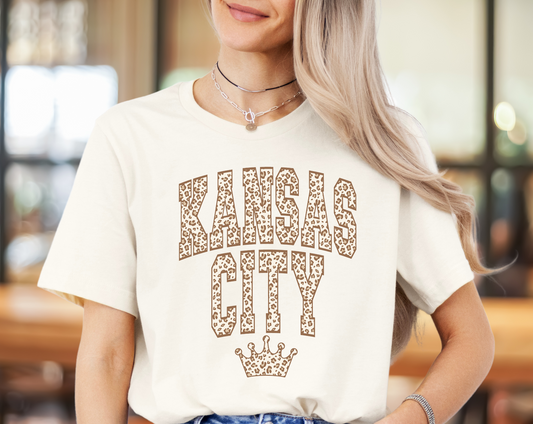 Kansas City Crown Neutral Leopard - DIGITAL DOWNLOAD