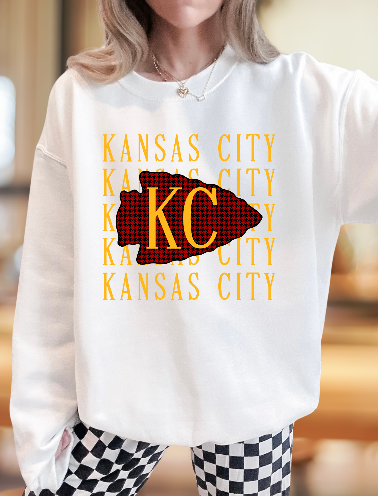 KANSAS CITY REPEAT with HOUNDSTOOTH ARROW - DIGITAL DOWNLOAD