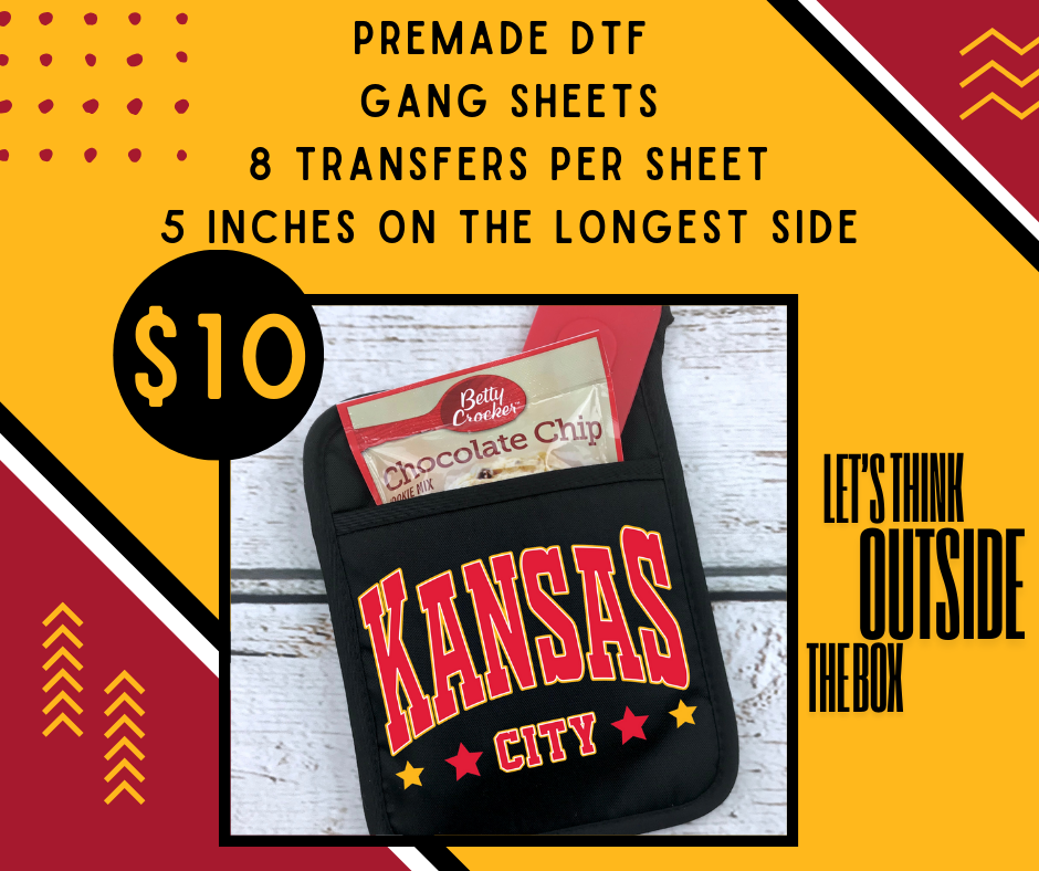 DTF PREMADE GANG SHEET - KANSAS CITY STARS