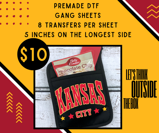 DTF PREMADE GANG SHEET - KANSAS CITY STARS