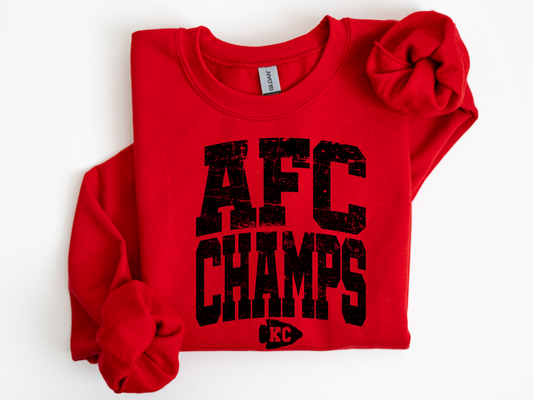 DTF - KC AFC CHAMPS VARSITY with ARROW - BLACK