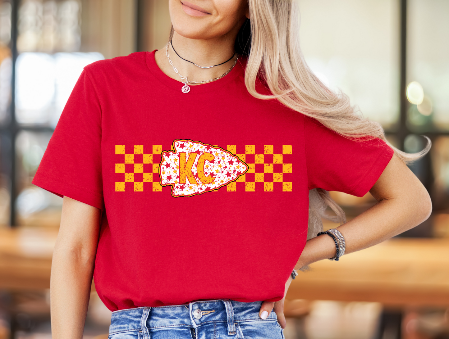 KC STARS ARROW RETRO GOLD CHECKER - DIGITAL DOWNLOAD
