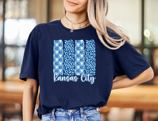 Kansas City Leopard and Hearts Brushstroke Mixes - DIGITAL DOWNLOAD