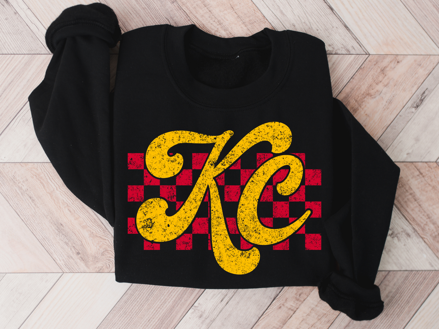 DTF - KC RETRO SCRIPT RED & YELLOW VERSION