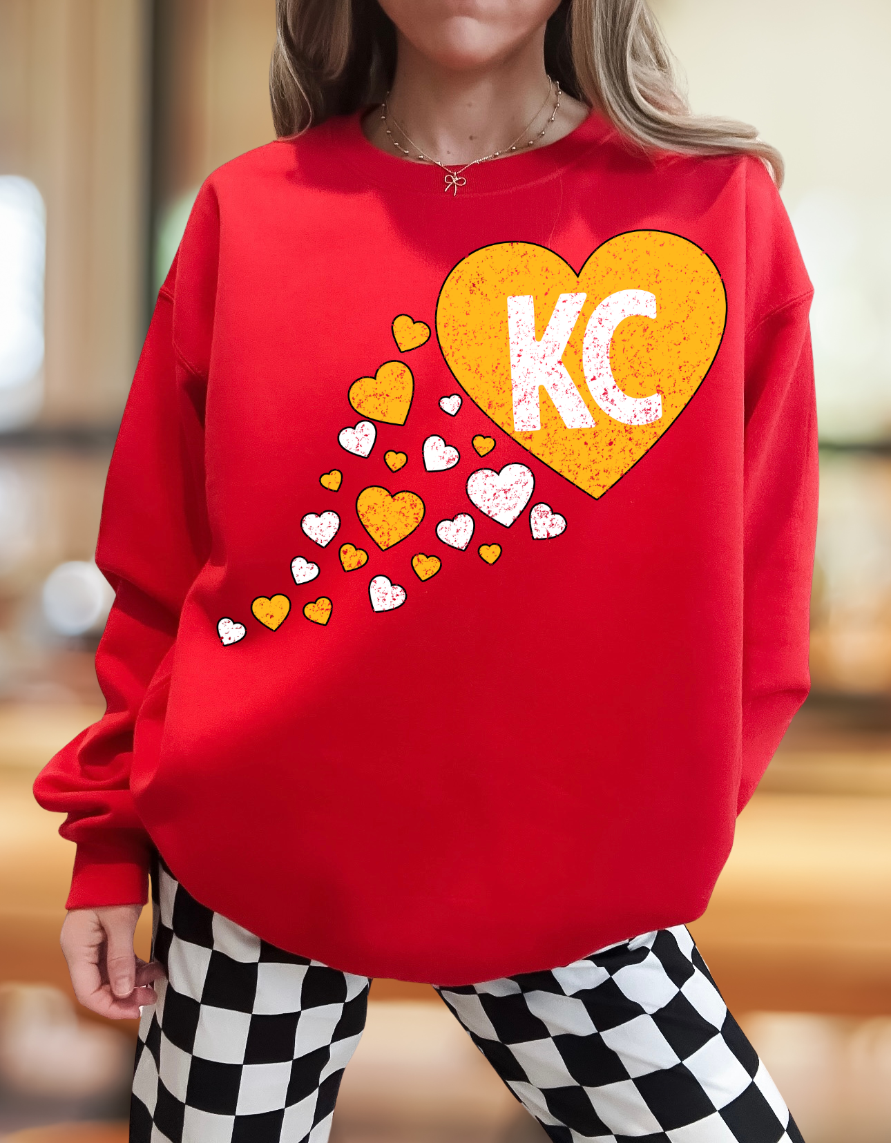 Kansas City KC Falling Hearts Solid and Distressed - DIGITAL DOWNLOAD ...