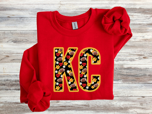 KC FLORAL FAUX EMBROIDERY - PNG FILE - INSTANT DOWNLOAD