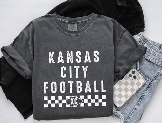 DTF - KANSAS CITY FOOTBALL RETRO CHECKERED - WHITE