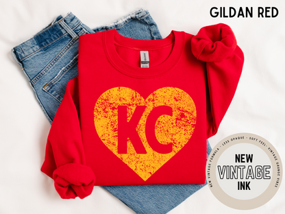 * VINTAGE INK * KC VINTAGE GRUNGE HEART - PRESALE 12-17