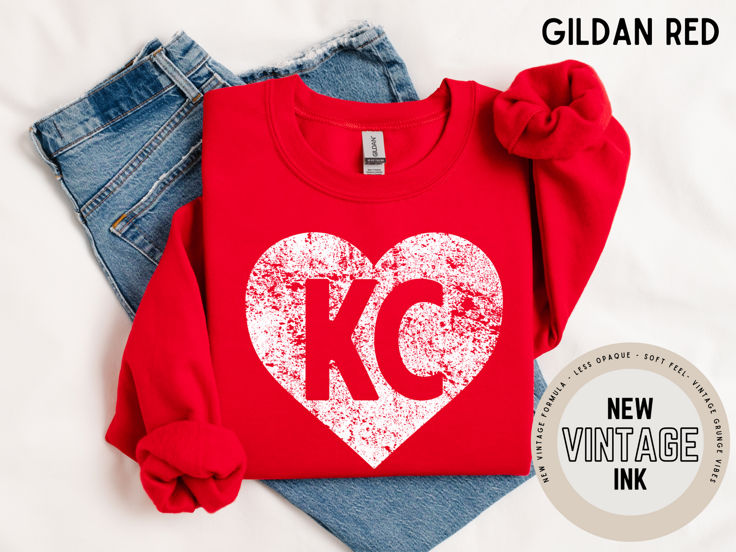 * VINTAGE INK * KC VINTAGE GRUNGE HEART - PRESALE 12-17