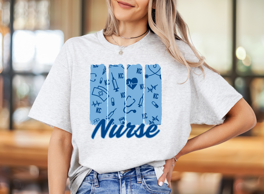 Kansas City Baseball Nurse Brushstroke - DIGITAL DOWNLOAD