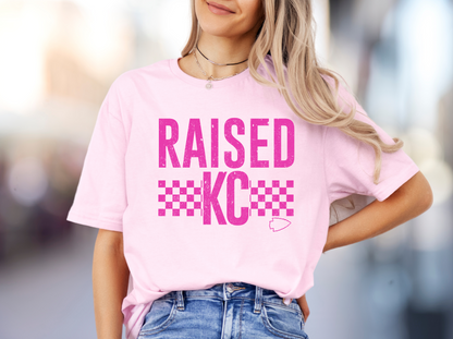 DTF - RAISED KC GRUNGE RETRO - HOT PINK