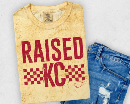 DTF - RAISED KC GRUNGE RETRO - RED