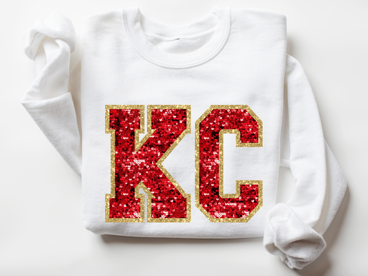 DTF - KC VARSITY FAUX SEQUINS