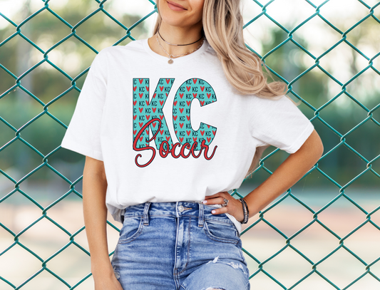 DTF - KC SOCCER TEAL & RED