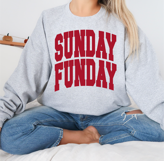 DTF - SUNDAY FUNDAY VARSITY RED