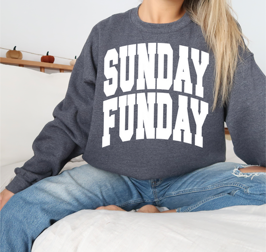 DTF - SUNDAY FUNDAY VARSITY WHITE