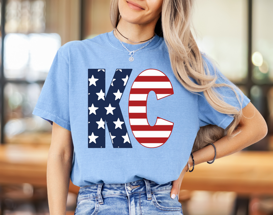 KC Kansas City American Flag - DIGITAL DOWNLOAD