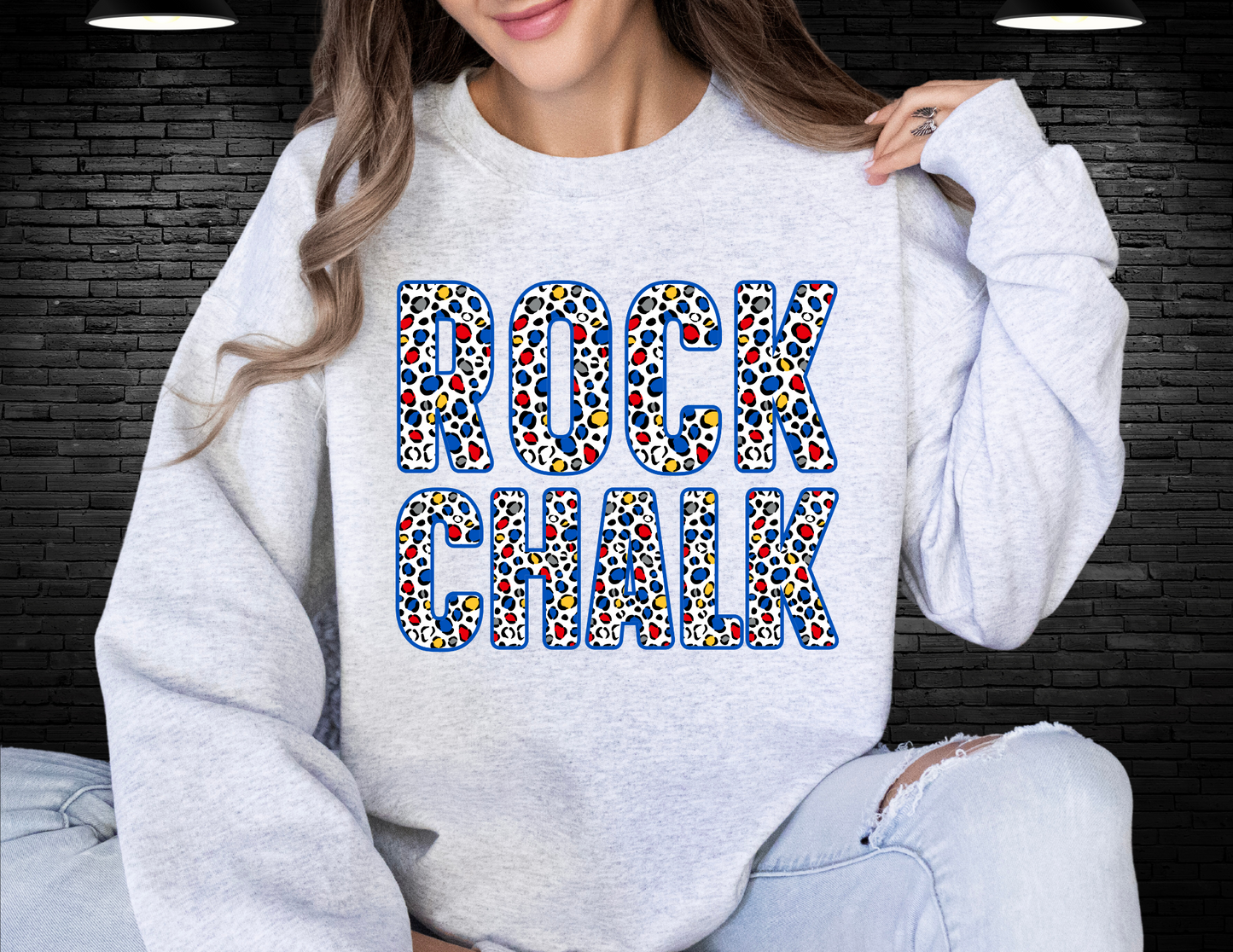 DTF - ROCK CHALK BOLD LEOPARD