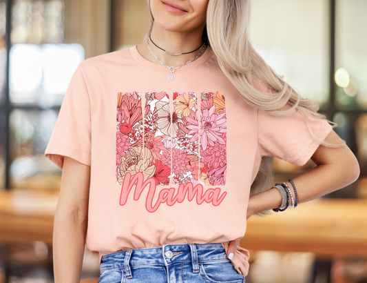 Mama Coral Floral Brushstroke - DIGITAL DOWNLOAD