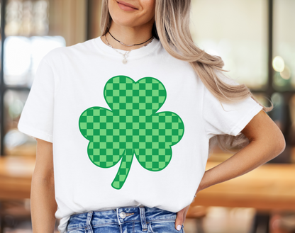 Green Retro Checker Shamrock - DIGITAL DOWNLOAD