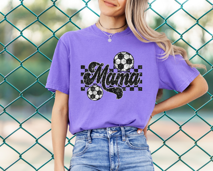 DTF - SOCCER MAMA FAUX BLING